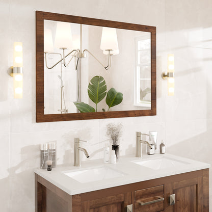 Eviva Sun Wooden Framed Mirror