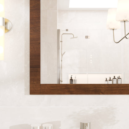 Eviva Sun Wooden Framed Mirror