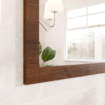Eviva Sun Wooden Framed Mirror
