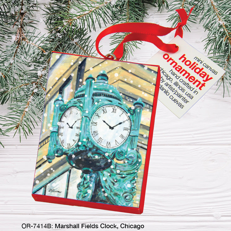 Marshall Fields Clock, Chicago, Ornament (OR-7414B)