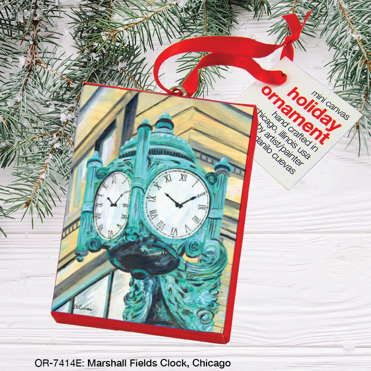 Marshall Fields Clock, Chicago, Ornament (OR-7414E)