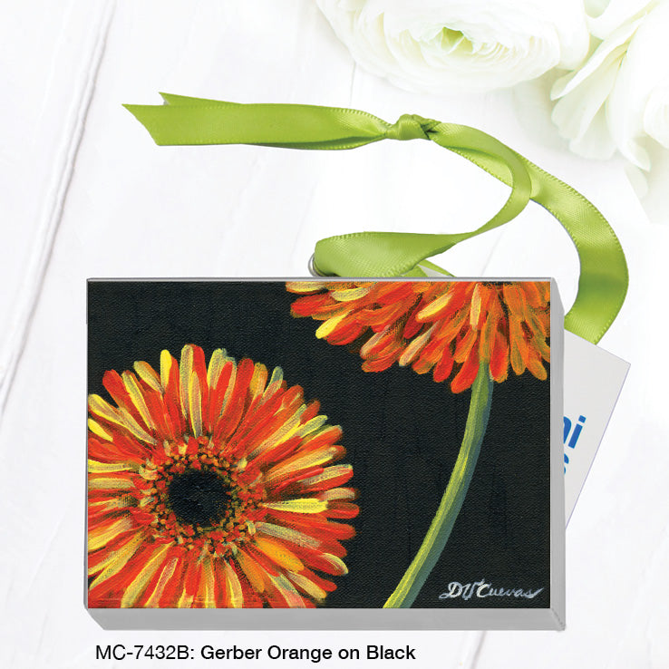 Gerber Orange on Black, Mini Canvas (MC-7432B)