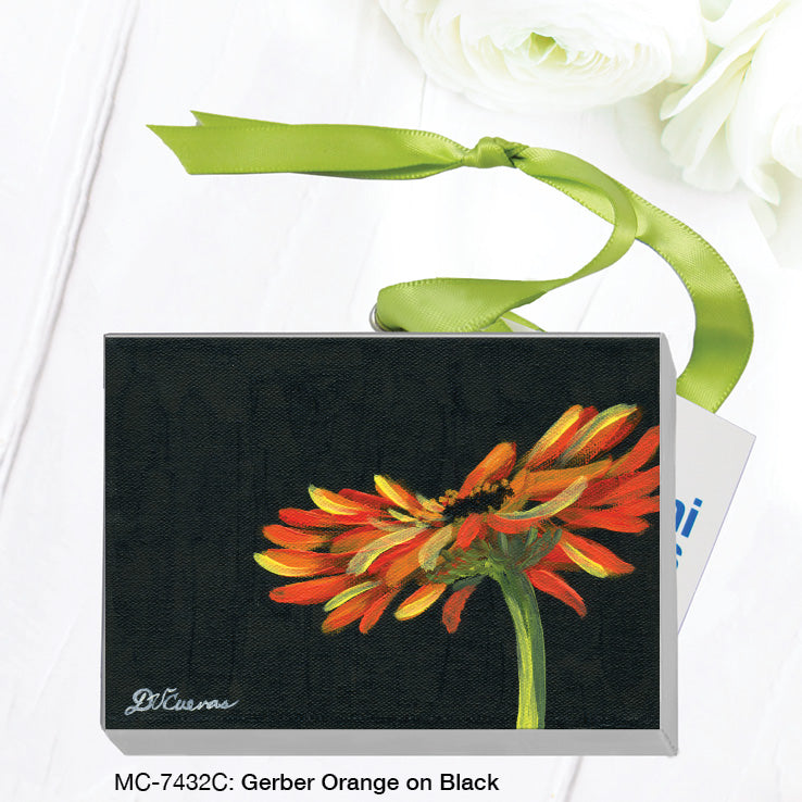 Gerber Orange on Black, Mini Canvas (MC-7432C)