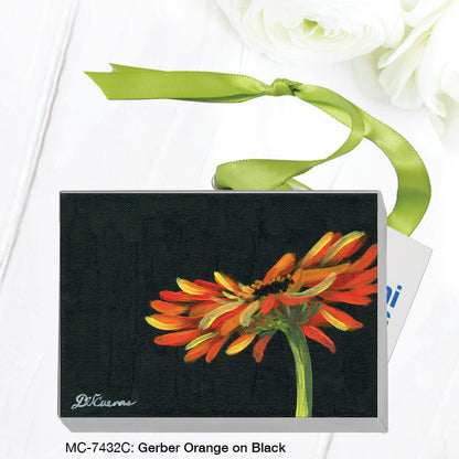 Gerber Orange on Black, Mini Canvas (MC-7432C)