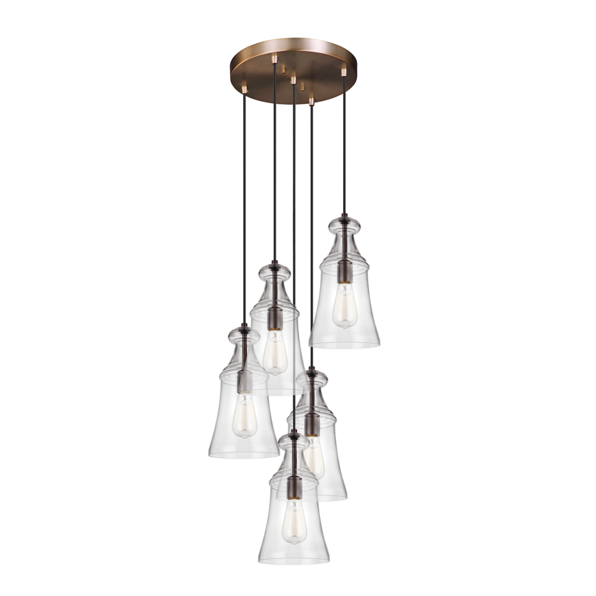 5-Light Multi Port Round Canopy