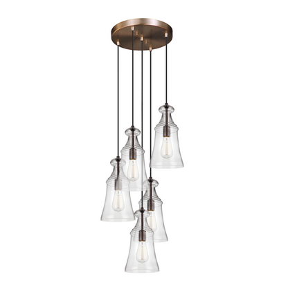 5-Light Multi Port Round Canopy