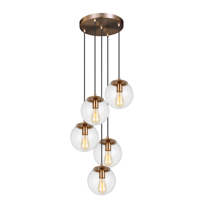 5-Light Multi Port Round Canopy