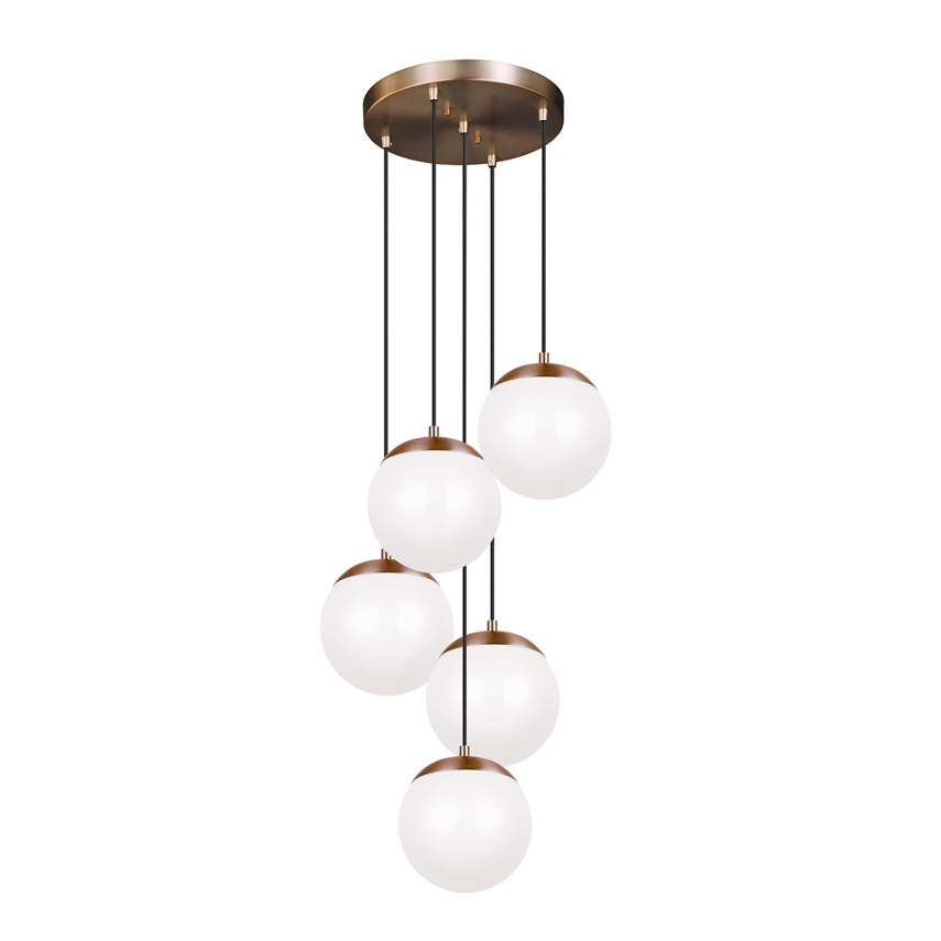 5-Light Multi Port Round Canopy