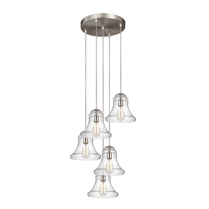 5-Light Multi Port Round Canopy