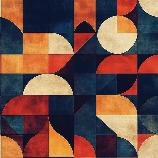 Midnight Sun Geometric Canvas