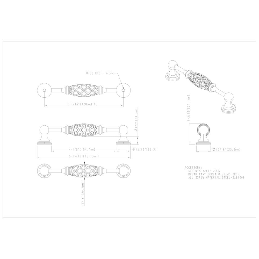 Tuscany Birdcage Cabinet Pull