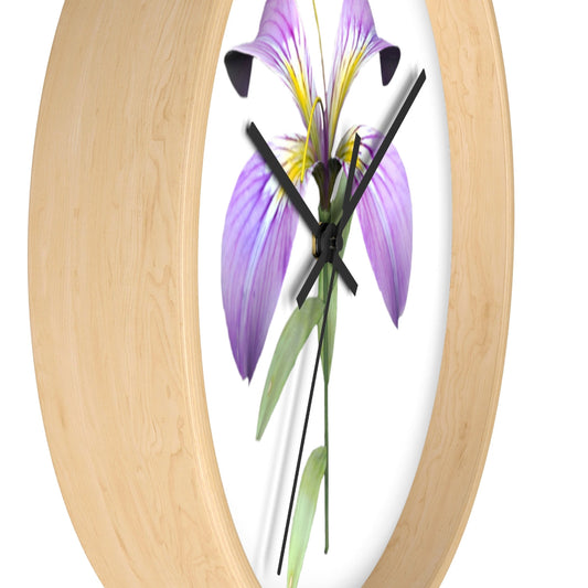 Purple Flower Wall clock