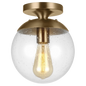 Leo Hanging Globe One Light Wall / Ceiling Semi-Flush Mount