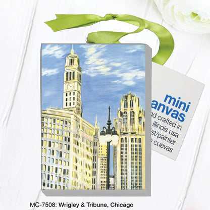 Wrigley & Tribune, Chicago, Mini Canvas (MC-7508A)