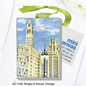 Wrigley & Tribune, Chicago, Mini Canvas (MC-7508A)