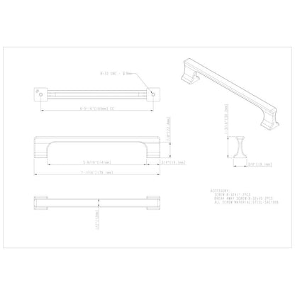 96 mm Center-to-Center Satin Nickel Sullivan Cabinet Pull