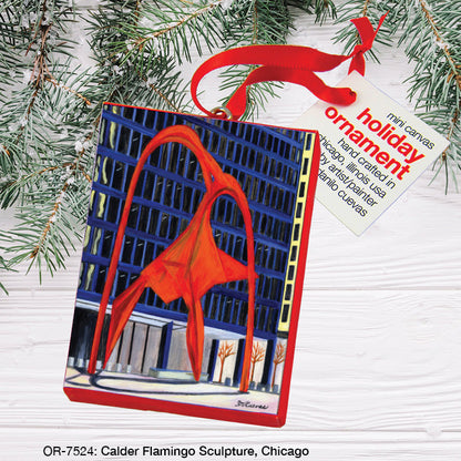 Calder Flamingo Sculpture, Chicago, Ornament (OR-7524A)
