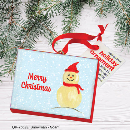 Snowman - Scarf, Ornament (OR-7532E)