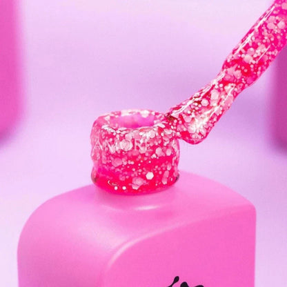 DNKa Cover Base #0065 Kiss Pink with Flakes, 12 ml