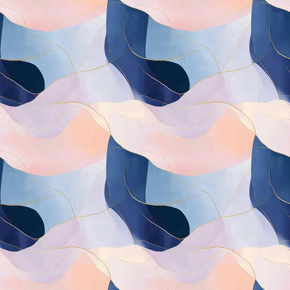 Serene Horizon Abstract Mural