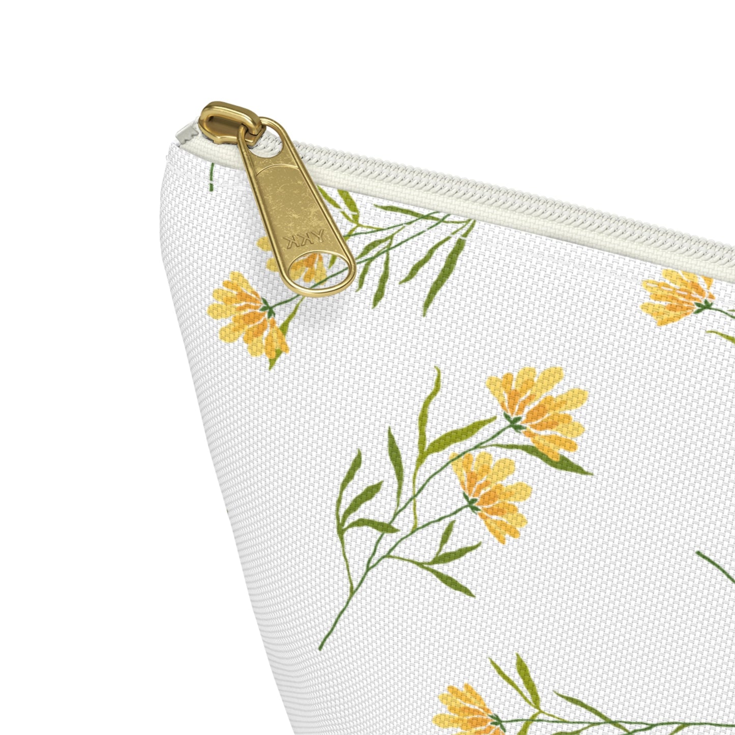 Customizable: Floral Accessory Pouch, Cute Makeup Bag, Travel Organizer, Gift for Her, Spring Flowers, Eco-Friendly Storage
