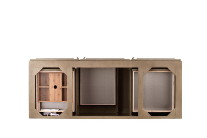 Portland 60" Single Vanity Cabinet, Whitewashed Walnut