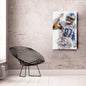 Aidan Hutchinson Canvas Art – Detroit Lions Wall Decor