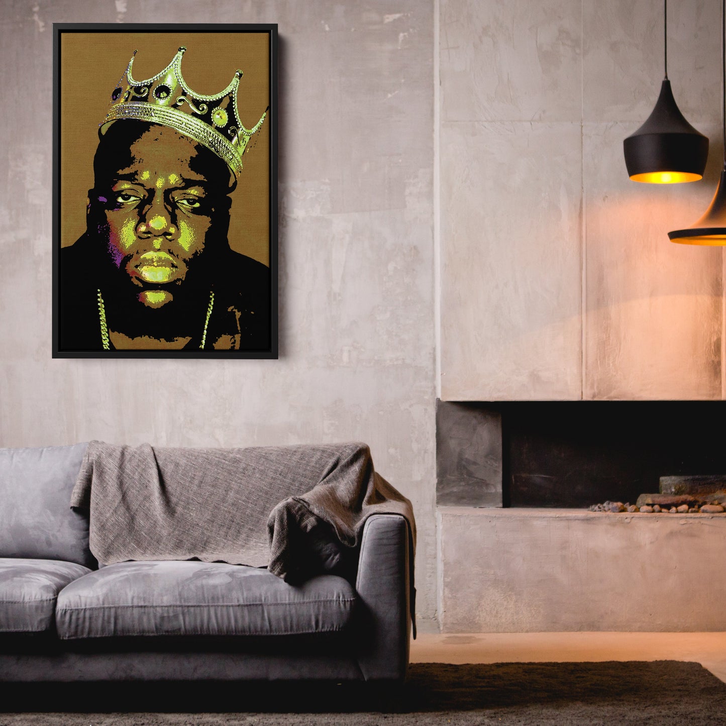 Notorious B.I.G Canvas – Rap Icon Wall Art for Home Decor