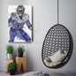 Aaron Donald Canvas Art – Los Angeles Rams Wall Decor