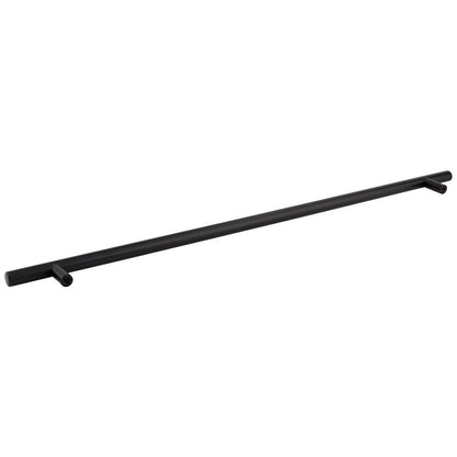 96 mm Center-to-Center Hollow Matte Black Stainless Steel Naples Cabinet Bar Pull