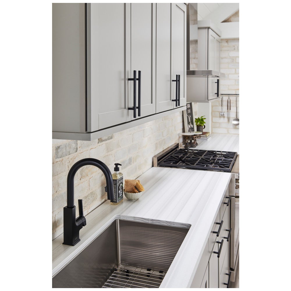 96 mm Center-to-Center Hollow Matte Black Stainless Steel Naples Cabinet Bar Pull