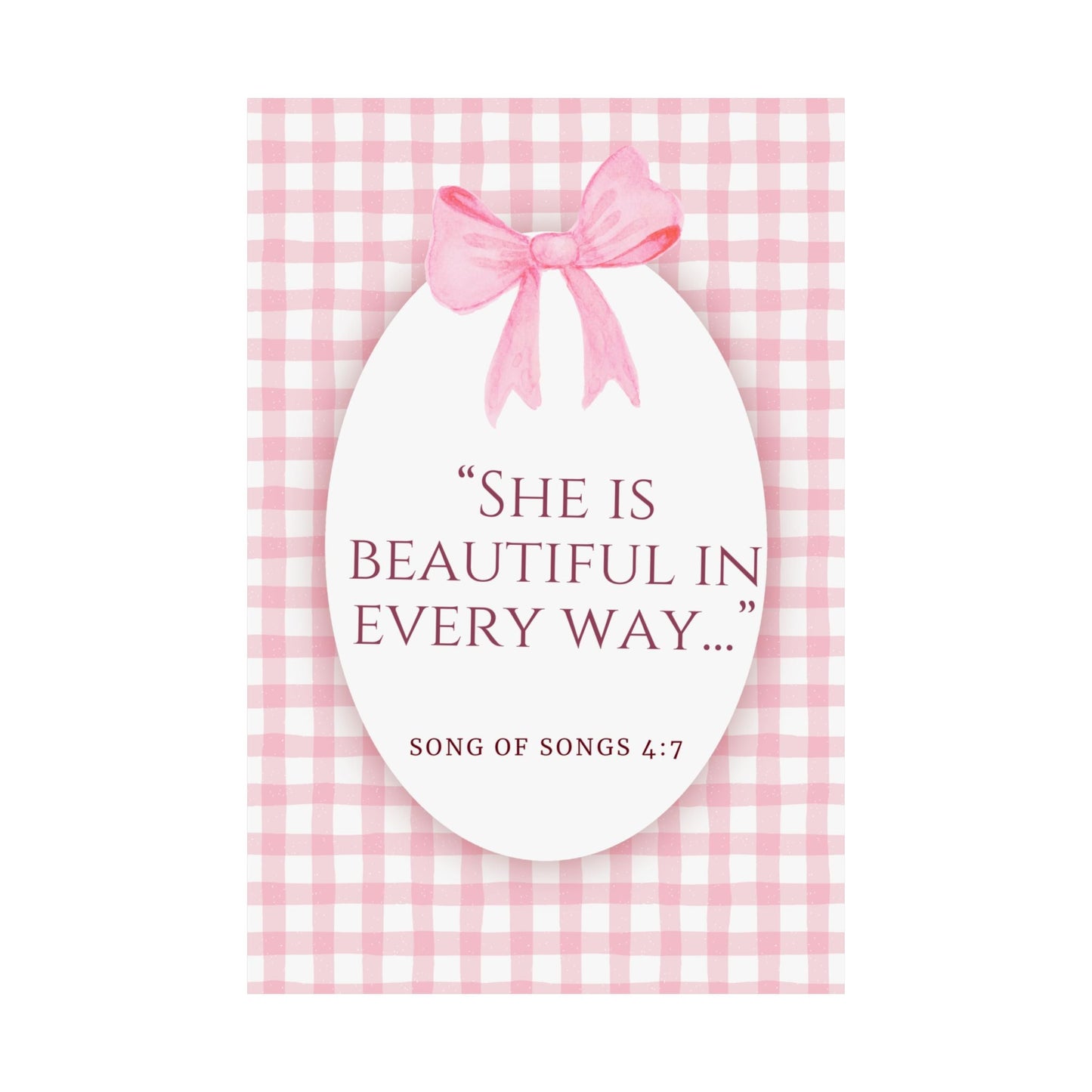 Inspirational Wall Art Poster, Motivational Decor, Gift for Her, Perfect Dorm Decor, Christian Home Decoration