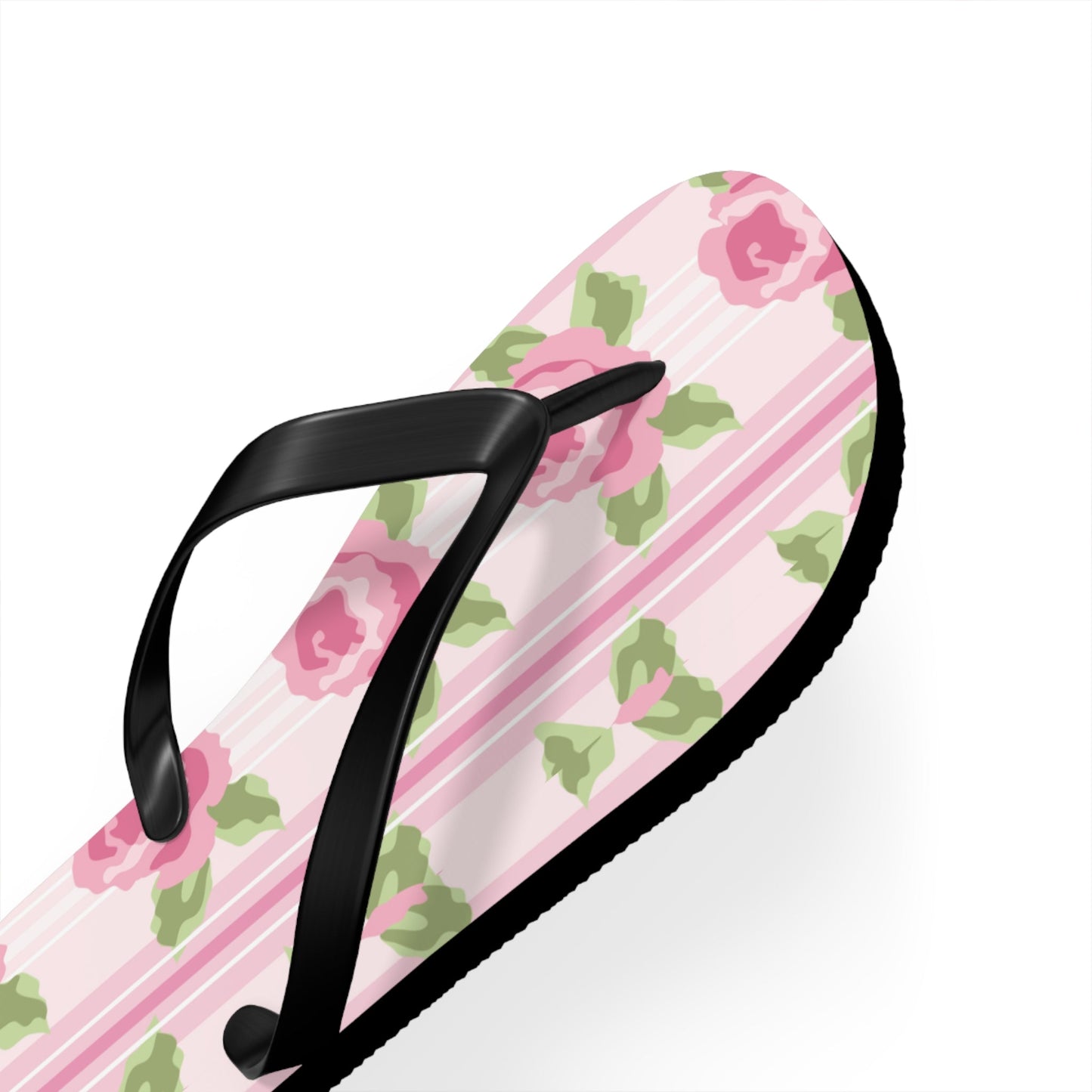 Customizable: Floral Flip Flops, Cute Summer Sandals, Beach Footwear, Vacation Essentials, Flower Printed Rubber Flip Flops