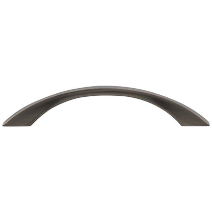 96 mm Center-to-Center Satin Nickel Flared Philip Cabinet Pull