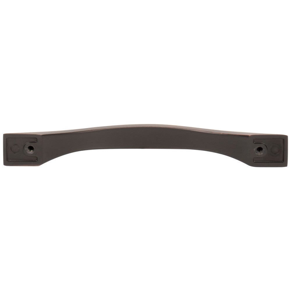 96 mm Center-to-Center Satin Nickel Flared Philip Cabinet Pull