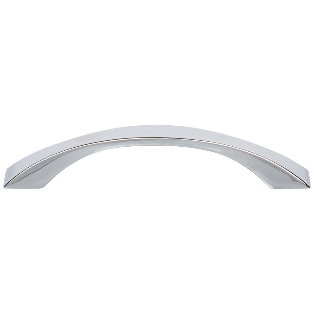 96 mm Center-to-Center Satin Nickel Flared Philip Cabinet Pull