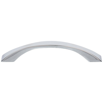 96 mm Center-to-Center Satin Nickel Flared Philip Cabinet Pull