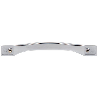 96 mm Center-to-Center Satin Nickel Flared Philip Cabinet Pull