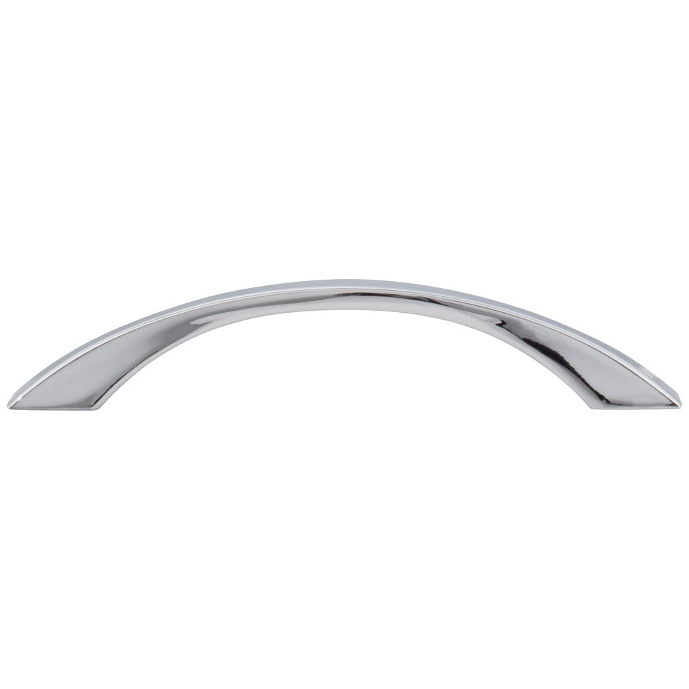 96 mm Center-to-Center Satin Nickel Flared Philip Cabinet Pull