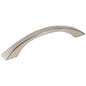96 mm Center-to-Center Satin Nickel Flared Philip Cabinet Pull