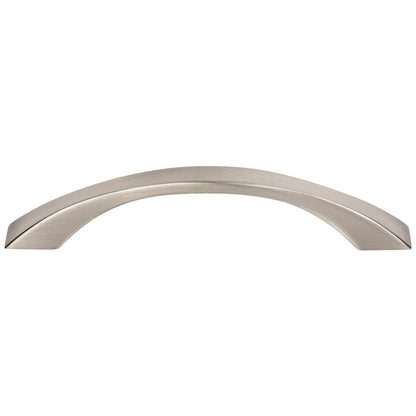 96 mm Center-to-Center Satin Nickel Flared Philip Cabinet Pull