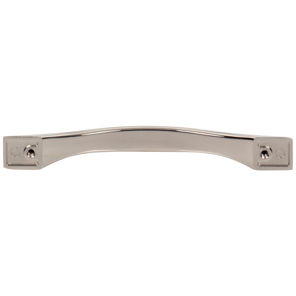 96 mm Center-to-Center Satin Nickel Flared Philip Cabinet Pull