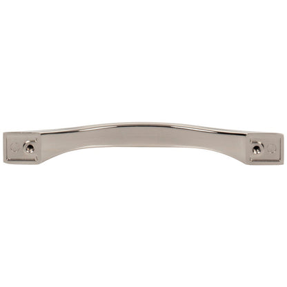 96 mm Center-to-Center Satin Nickel Flared Philip Cabinet Pull