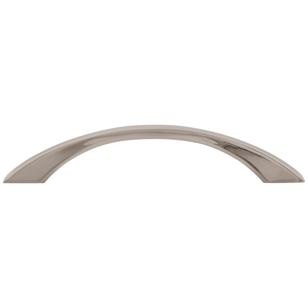 96 mm Center-to-Center Satin Nickel Flared Philip Cabinet Pull