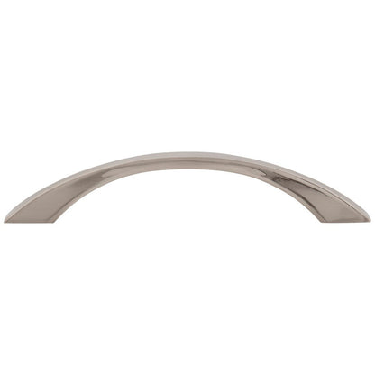 96 mm Center-to-Center Satin Nickel Flared Philip Cabinet Pull