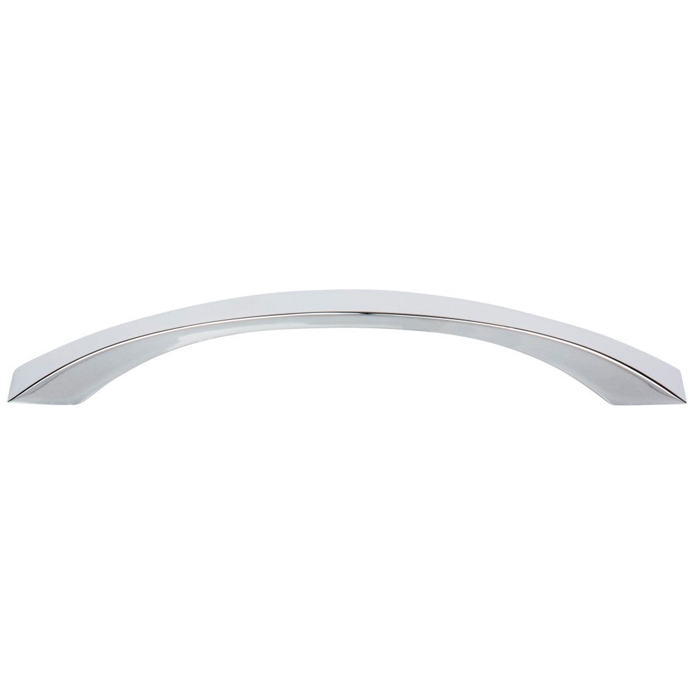 96 mm Center-to-Center Satin Nickel Flared Philip Cabinet Pull