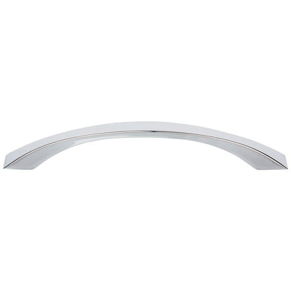 96 mm Center-to-Center Satin Nickel Flared Philip Cabinet Pull