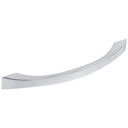 96 mm Center-to-Center Satin Nickel Flared Philip Cabinet Pull