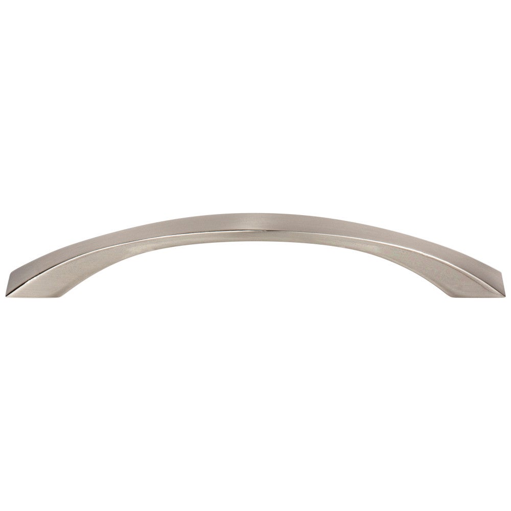 96 mm Center-to-Center Satin Nickel Flared Philip Cabinet Pull