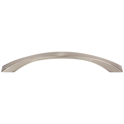 96 mm Center-to-Center Satin Nickel Flared Philip Cabinet Pull